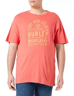 Koszulki męskie - Hurley Eyes On The Horizon PRM Tee Ss t-shirt męski, czerwony, xxl - grafika 1