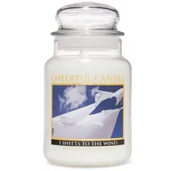 Świece - Cheerful Candle duża świeca zapachowa w szklanym słoju 2 knoty 24 oz 680 g - 3 Sheets to the Wind - miniaturka - grafika 1