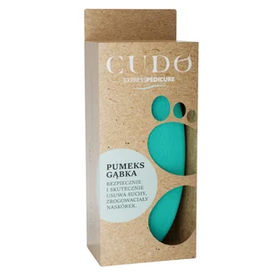Cudo Express Pedicure, gąbka-pumeks do stóp, eco pack, miętowa, 1 sztuka - Pielęgnacja stóp - miniaturka - grafika 1