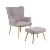 Fotele - Fotel jasnoszary Coco - Støraa - miniaturka - grafika 1