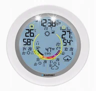 Stacje pogodowe - STACJA POGODY METEO BEZPRZEWODOWA WIFIBLAUPUNKT Z BUDZIKIEM APLIKACJĄ BIAŁA - miniaturka - grafika 1