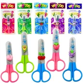 Nożyczki dla dzieci - Nożyczki Szkolne Oburęczne Z Nakładką Zabezpieczającą Mix 12cm LEAN - miniaturka - grafika 1