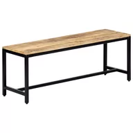 Ławki do przedpokoju - vidaXL Ławka do jadalni, 120 cm, lite surowe drewno mango - miniaturka - grafika 1