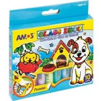 Amos Farby witrażowe 10 kolorów KW TRADE - Przybory szkolne - miniaturka - grafika 4