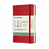 Kalendarze - Moleskine 8058647629445 kalendarz studencki  18 miesięcy kalendarz na notatki 2019/2020, kieszonka/A6 twarda okładka, kolor chromu - miniaturka - grafika 1