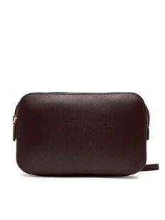 Calvin Klein Torebka Emblem Aop Elongated Camera Bag LV04F3268G Bordowy - Torebki damskie - miniaturka - grafika 1