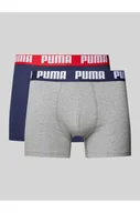 Majtki damskie - Obcisłe bokserki z detalem z logo w zestawie 2 szt. - Puma - miniaturka - grafika 1