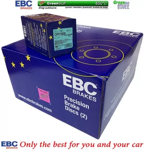 Tylne klocki GreenStuff + NAWIERCANE NACINANE tarcze hamulcowe 330mm EBC seria GD Ford Edge 2011-2014 - Tarcze hamulcowe - miniaturka - grafika 4