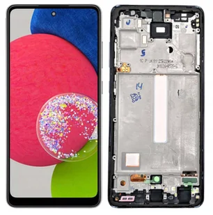 WYŚWIETLACZ EKRAN LCD DO SAMSUNG A52S 5G INCELL RAMKA CZARNA - Części serwisowe do telefonów - miniaturka - grafika 1