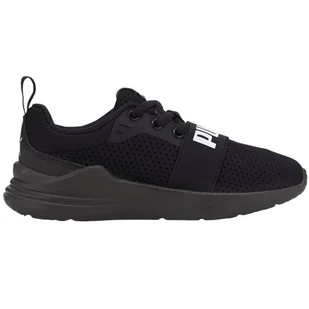 Buty Puma Wired Run Jr 374216 01 czarne - Buty dla dziewczynek - miniaturka - grafika 1