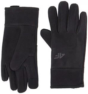 Rękawiczki - 4F Rękawiczki REU004 dżinsy, DEEP czarne, XL, głęboka czerń, XL - grafika 1