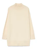 Swetry damskie - Vero Moda Sweter w kolorze beżowym - miniaturka - grafika 1