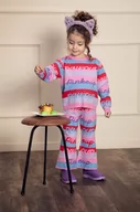 Swetry dla dziewczynek - Pinko Up sweter dziecięcy kolor fioletowy - miniaturka - grafika 1
