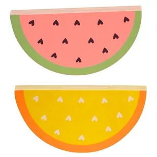 A Little Lovely Company A Little Lovely Company - klocki Arbuz i Pomarańcza - Koce i narzuty dla dzieci - miniaturka - grafika 1