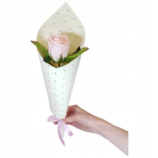 Bukiet róża mydlana kwiaty mydlane pachnące 37 cm PREZENT NA DZIEŃ KOBIET - Sztuczne kwiaty - miniaturka - grafika 1