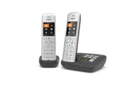 Telefony stacjonarne - Gigaset CE575 A Duo Telefon analogowy/DECT Nazwa i identyfikacja dzwoniącego Czarny, Srebrny - miniaturka - grafika 1