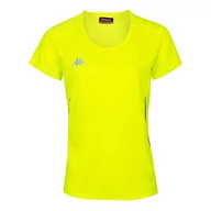 Koszulki i topy damskie - Kappa Kappa Damski Fania T-shirt techniczny, żółty (Amarillo Fluor), 6Y 304TP50_922_6Y - miniaturka - grafika 1