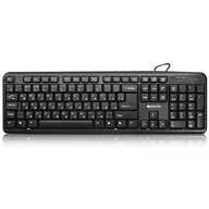 Klawiatury - Canyon CNE-CKEY01, omyvatelná, RU layout (CNE-CKEY01-RU) Czarna - miniaturka - grafika 1