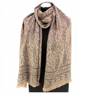 Apaszki i szaliki damskie - Szal Szalik Chusta Orientalne Wzory Turecka Jakość Aksamitna Szept Piasku - miniaturka - grafika 1
