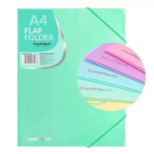 Teczka z gumką A4 Patio Coolpack 81483 pastelowy miętowy - Teczki i skoroszyty - miniaturka - grafika 1
