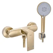 Baterie wannowe i prysznicowe - Rea Bateria prysznicowa ze słuchawką Verso Gold - miniaturka - grafika 1