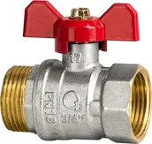 Zawory i kraniki - Diamond zawór kulowy 3/4" WZ z motylkiem z dławicą - miniaturka - grafika 1