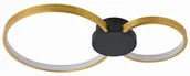 Lampy sufitowe - Condida - plafon LED czarny mat/złoty 641102-30 - miniaturka - grafika 1