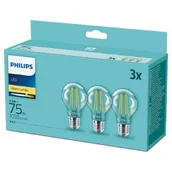Halogeny - Philips Żarówka LED 929002025493 8.5W E27 3 szt.) 929002025493 - miniaturka - grafika 1