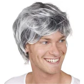 Dodatki do strojów karnawałowych - Boland Peruka party "Męska", siwa - miniaturka - grafika 1