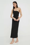 Sukienki - Karl Lagerfeld sukienka kolor czarny maxi dopasowana - miniaturka - grafika 1