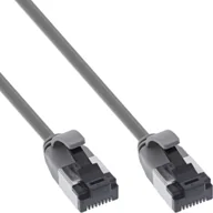 Patchcordy - InLine® Patchkabel slim, U/FTP, Cat.8.1, TPE halogenfrei, grau, 1,5m - miniaturka - grafika 1