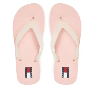 Japonki Tommy Jeans Tjw Logo Flip Flop EN0EN02447 Różowy - Klapki i japonki damskie - miniaturka - grafika 1