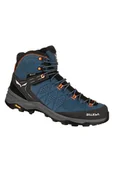 Buty trekkingowe męskie - Salewa Ms Alp Trainer 2 Mid GTX, Męskie buty turystyczne, Ciemny Denim Fluo Pomarańczowy, 40.5 EU, Ciemny Denim Fluo Pomarańczowy, 40.5 EU - miniaturka - grafika 1