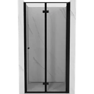 Ścianki i drzwi prysznicowe - Mexen Mist-F drzwi prysznicowe składane prawe 95 cm, czarna ramka, czarne - 8A6-095-000-70-70-P - miniaturka - grafika 1