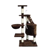 Maszynki i nożyczki dla psów - Drapak dla kota Gloria 55 x 40 x 120 cm Brązowy Drewno Papier Włókno Sizalowe - miniaturka - grafika 1