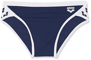 Arena M Team Stripe Brief, kolor granatowo-biały, DE 128JR - Kąpielówki męskie - miniaturka - grafika 1