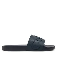 Klapki i japonki męskie - Klapki Calvin Klein Pool Slide HM0HM01519 Granatowy - miniaturka - grafika 1