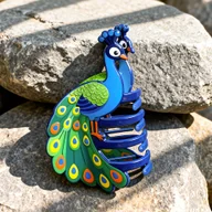 Ozdoby do włosów - TEMU Elegancka spinka do włosów z paonem, modna i uniwersalna wsuwka do włosów na tył głowy, antypoślizgowa spinka do kucyka, odpowiednia codzienny, - miniaturka - grafika 1