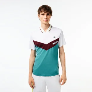 Koszulka męska Lacoste  Medvedev New York Day Polo White/Limeira XL - Koszulki sportowe męskie - miniaturka - grafika 1