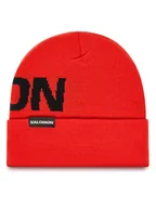 Czapki narciarskie - Salomon Czapka Hermitage LC2302900 Czerwony - miniaturka - grafika 1