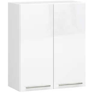 WISZĄCA SZAFKA KUCHENNA OLIWIA W 60cm BIAŁA-BIAŁA POŁYSK H720 - Meble kuchenne - miniaturka - grafika 1