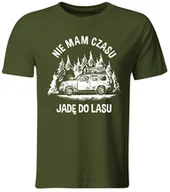 Koszulki męskie - GiTees, Koszulka Nie Mam Czasu, Jadę Do Lasu, rozmiar S - miniaturka - grafika 1