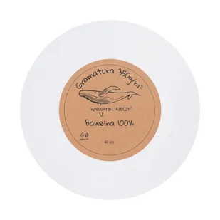 PŁÓTNO MALARSKIE OKRĄGŁE 40CM PODOBRAZIE DO MALOWANIA DUŻE 350g/m² - Podobrazia, bloki, papiery - miniaturka - grafika 1