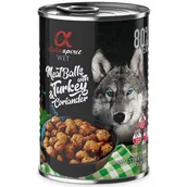 Mokra karma dla psów - Alpha Spirit Klopsiki z Indykiem i rozmarynem 400g - miniaturka - grafika 1