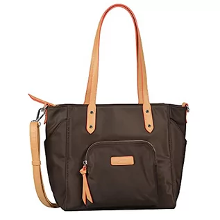 Torebki damskie - Gabor Damska torba Alice Zip Shopper M, M, Dark Brown - m - grafika 1