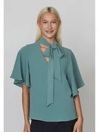 Bluzki damskie - SisterS point Bluzka w kolorze miętowym - miniaturka - grafika 1