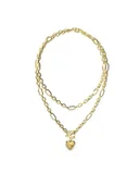 Naszyjniki - Guess Naszyjnik JUBN04 598JW Złoty - miniaturka - grafika 1