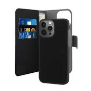 Etui i futerały do telefonów - PURO Wallet Detachable Etui Portfel 2w1 do iPhone 13 Pro (Black) IPC13P61BOOKC3BLK - miniaturka - grafika 1