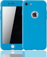 Etui i futerały do telefonów - Etui na telefon komórkowy Apple iPhone 8 Full Case Cover Screen Protector 360 Blue - miniaturka - grafika 1