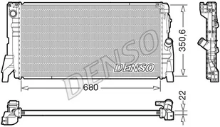 Chłodnica, układ chłodzenia silnika Denso DRM05118 - Układ chłodzenia - akcesoria - miniaturka - grafika 1